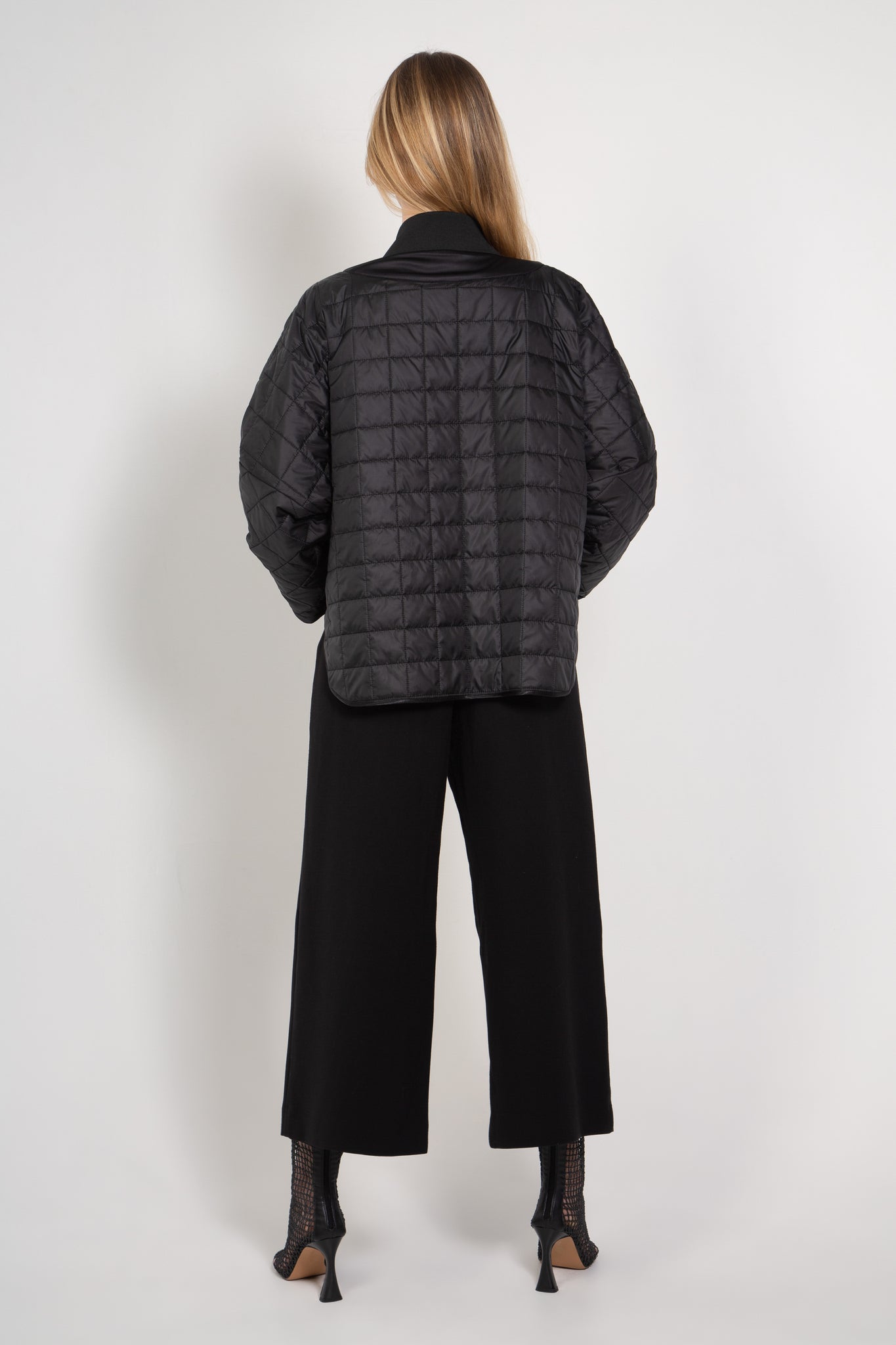 AIKO - Short Quilted Jacket Future Black