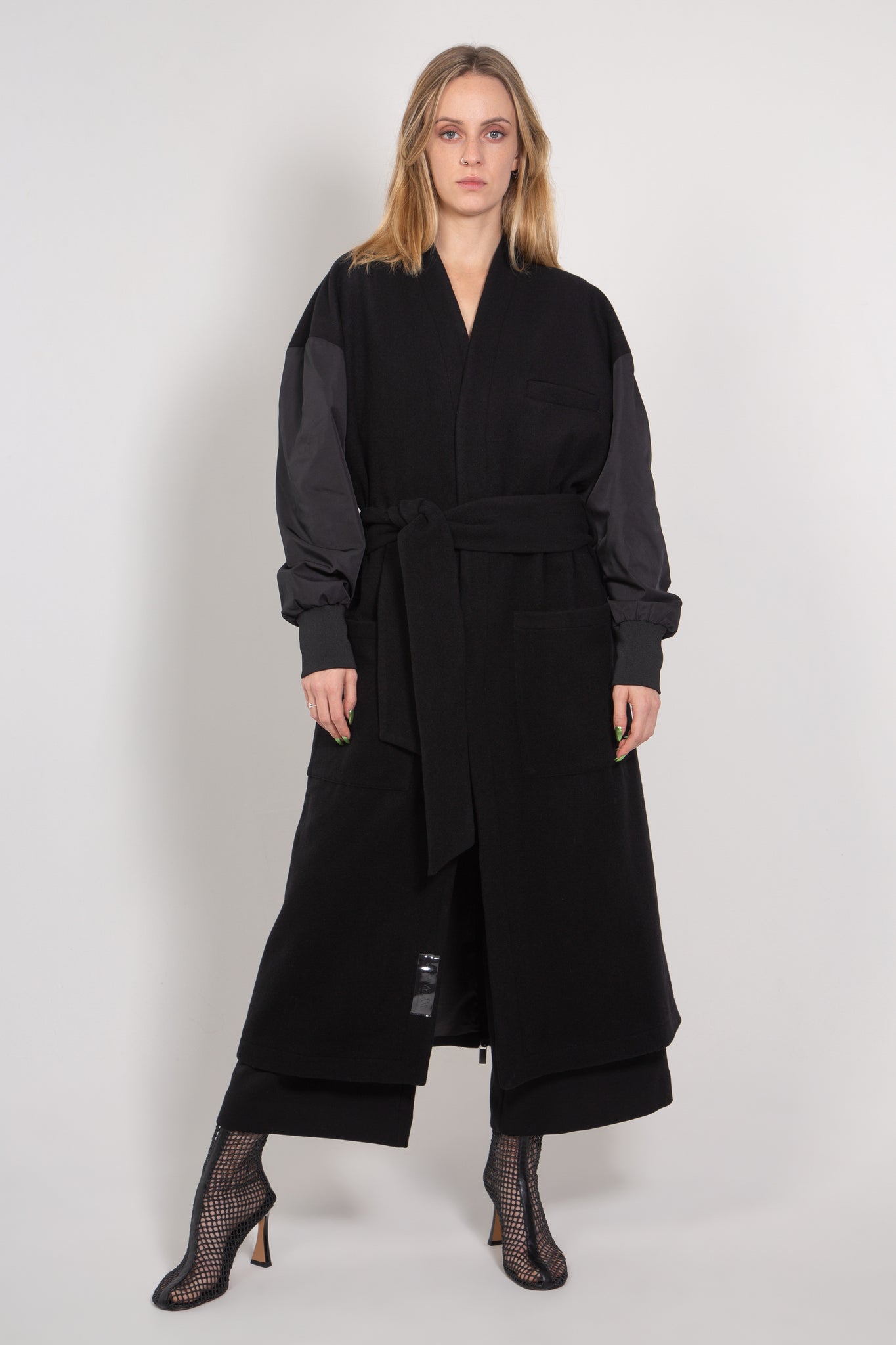 ACE - Wool Winter Coat Pure Black