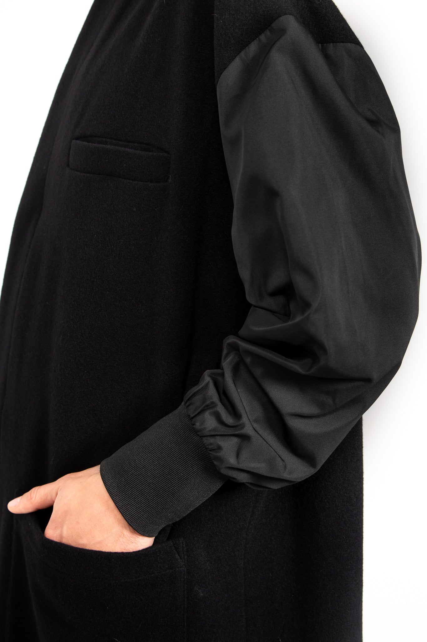 ACE - Wool Winter Coat Pure Black